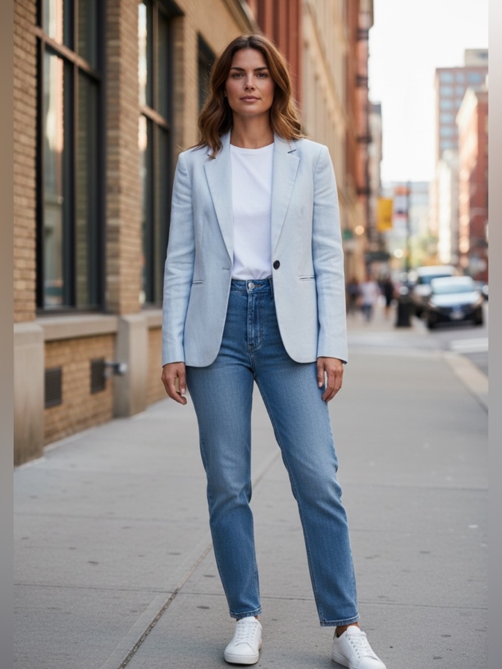 J. Crew Women's Sky Blue Parke Linen Blazer-NWOT